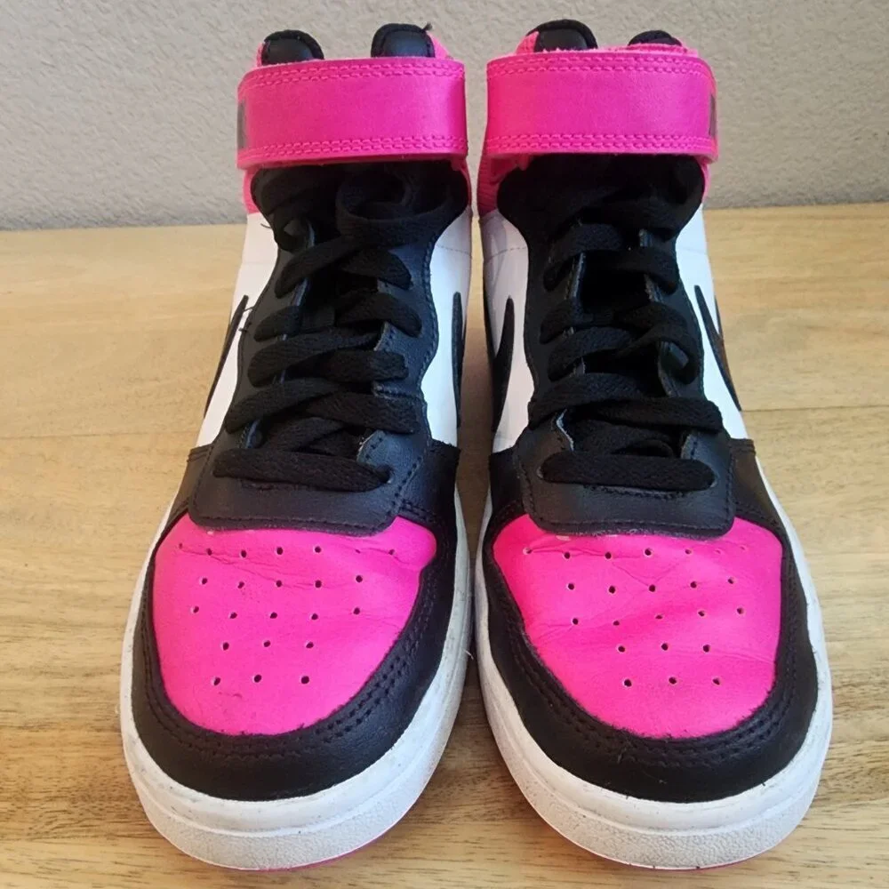 Nike Court Borough Mid 2 Shoes Youth Size 5Y Basketball HV0933-100
